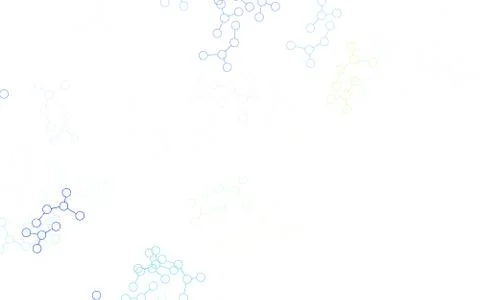 Light Green, Yellow vector pattern with artificial intelligence network. Illustrazione stock