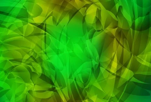 Light Green, Yellow vector pattern with random forms. Illustrazione stock