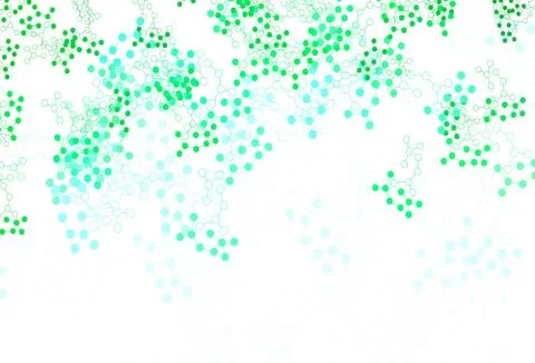 Light Green, Yellow vector pattern with artificial intelligence network. Stock Illustration