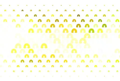Light Green, Yellow vector pattern with rainbow elements. Stock Illustration
