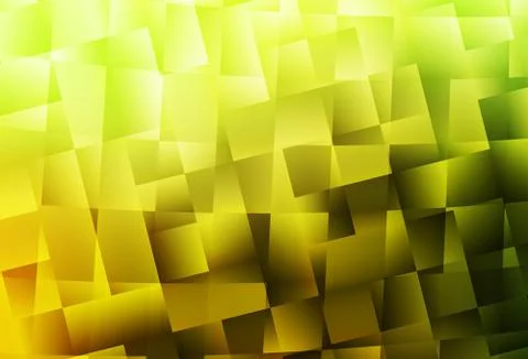 Light Green, Yellow vector pattern in square style. 库存插图