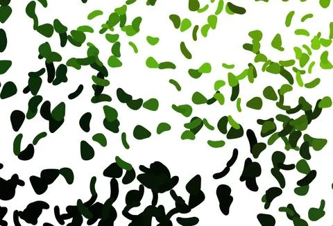Light Green, Yellow vector pattern with chaotic shapes. Stock Illustration