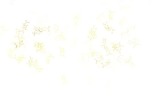Light Green, Yellow vector pattern with artificial intelligence network. Stockillustratie