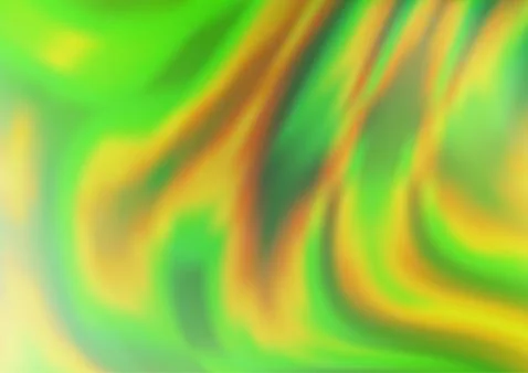 Light Green, Yellow vector pattern with lava shapes. Stock Illustration