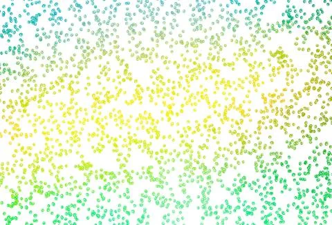 Light Green, Yellow vector pattern with spheres. Stock Illustration
