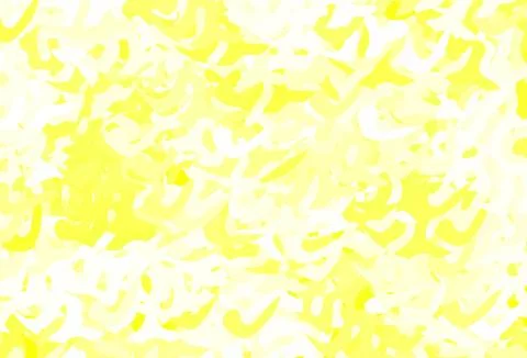 Light Green, Yellow vector pattern with random forms. Illustrazione stock