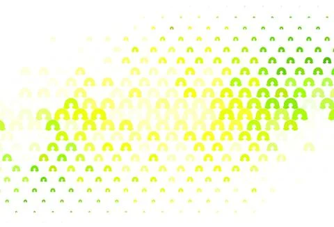 Light Green, Yellow vector pattern with rainbow elements. Stock Illustration
