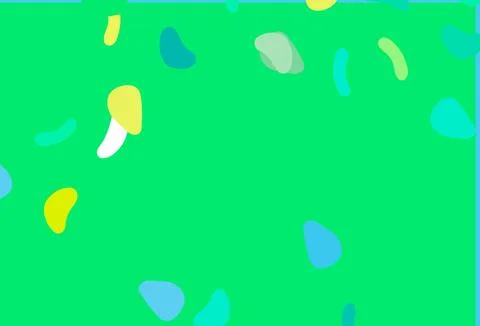 Light Green, Yellow vector pattern with chaotic shapes. Stock Illustration