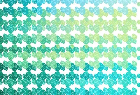 Light Green, Yellow vector pattern with liquid shapes. Stockillustratie