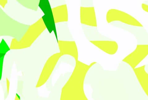 Light Green, Yellow vector pattern with random forms. Illustrazione stock