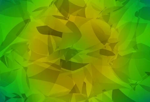 Light Green, Yellow vector pattern with random polygonals. Stock Illustration