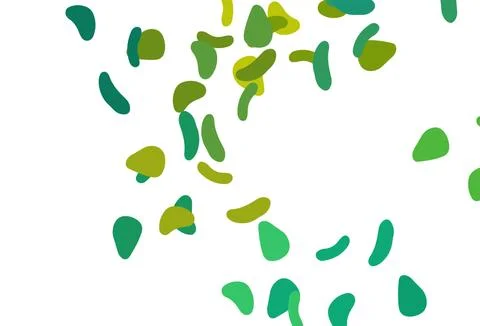 Light Green, Yellow vector pattern with chaotic shapes. Stock Illustration