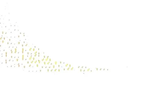 Light green, yellow vector pattern with gender elements. Stock Illustration
