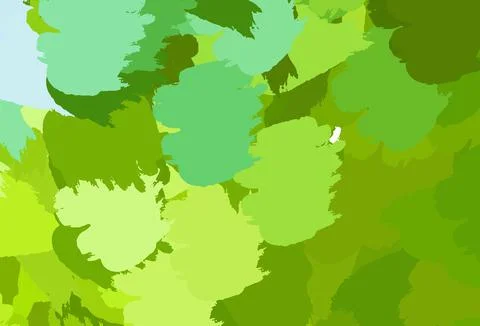 Light Green, Yellow vector pattern with random forms. Illustrazione stock