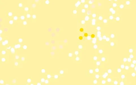 Light Green, Yellow vector pattern with artificial intelligence network. Stockillustratie
