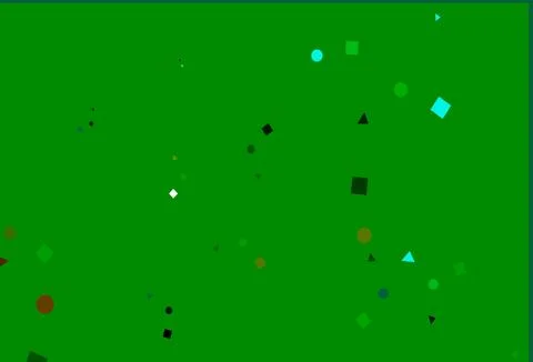 Light Green, Yellow vector pattern in polygonal style with circles. Stock Illustration