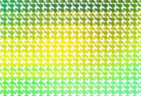 Light Green, Yellow vector pattern with curved circles. Stock Illustration