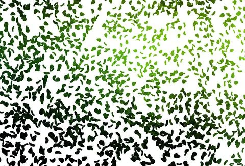 Light Green, Yellow vector pattern with chaotic shapes. 스톡 일러스트