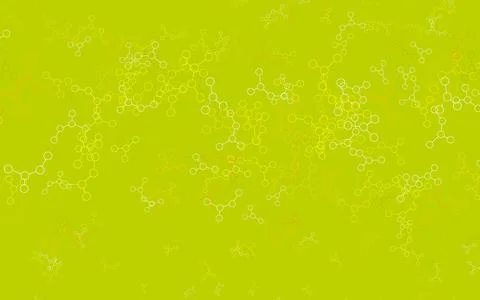 Light Green, Yellow vector pattern with artificial intelligence network. イラスト素材
