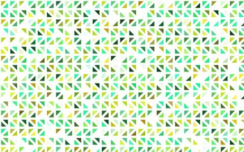 Light Green, Yellow vector pattern in polygonal style. Stock Illustration