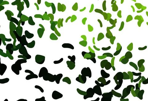Light Green, Yellow vector pattern with chaotic shapes. Stock Illustration