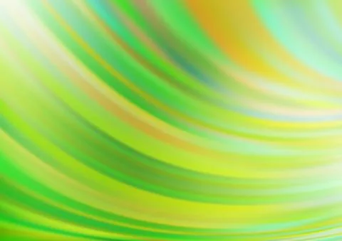 Light Green, Yellow vector pattern with liquid shapes. Illustrazione stock