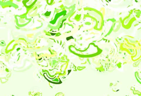 Light Green, Yellow vector pattern with random forms. 库存插图