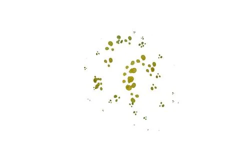 Light Green, Yellow vector pattern with bubble shapes. Stock Illustration
