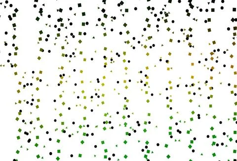 Light Green, Yellow vector pattern in polygonal style with circles. 스톡 일러스트