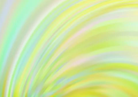 Light Green, Yellow vector pattern with liquid shapes. イラスト素材