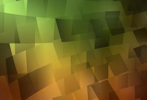 Light Green, Yellow vector pattern in square style. Stock Illustration