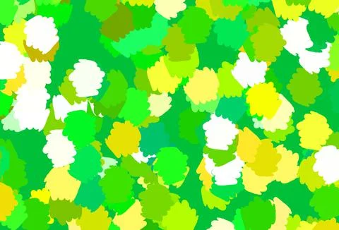 Light Green, Yellow vector pattern with random forms. 스톡 일러스트