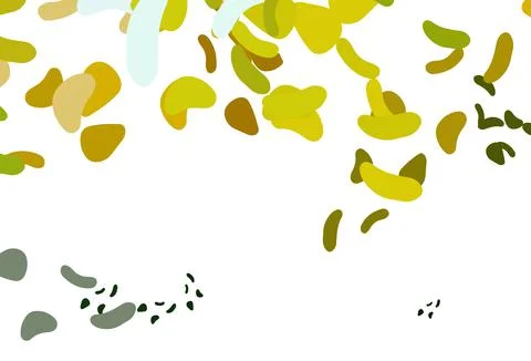 Light Green, Yellow vector pattern with chaotic shapes. Stock Illustration