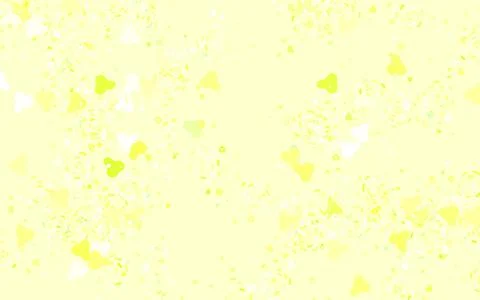 Light Green, Yellow vector pattern with random forms. Stock Illustration