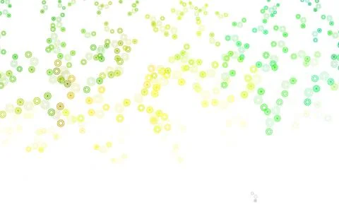 Light Green, Yellow vector pattern with spheres. 스톡 일러스트