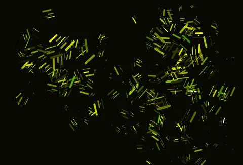 Light Green, Yellow vector pattern with narrow lines. Stock Illustration