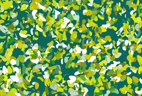 Light Green, Yellow vector pattern with chaotic shapes. 스톡 일러스트