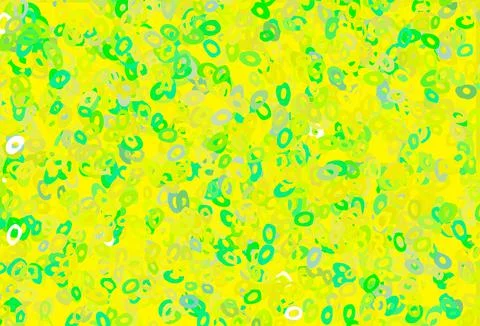 Light Green, Yellow vector pattern with spheres. 스톡 일러스트