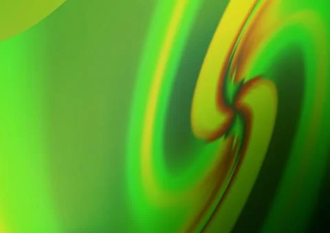 Light Green, Yellow vector pattern with liquid shapes. Stock Illustration