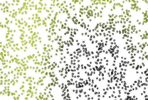 Light Green, Yellow vector pattern with spheres. Stock Illustration