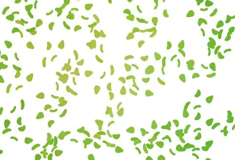 Light Green, Yellow vector pattern with chaotic shapes. Stock Illustration