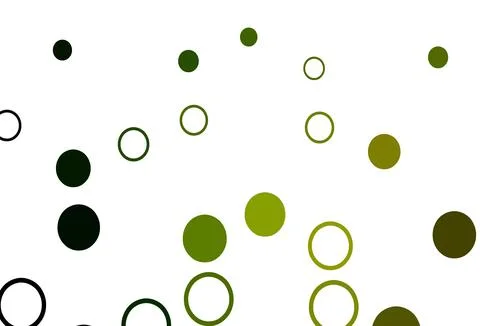 Light Green, Yellow vector pattern with spheres. Stock Illustration