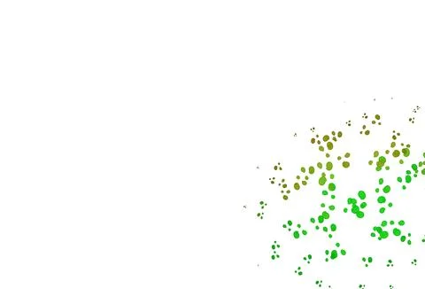 Light Green, Yellow vector pattern with lava shapes. Stock Illustration