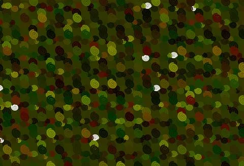 Light Green, Yellow vector pattern with lamp shapes. Illustrazione stock