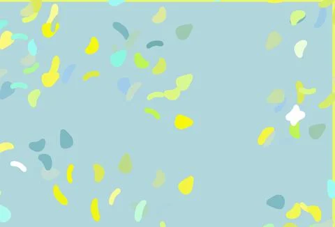 Light Green, Yellow vector pattern with chaotic shapes. Stock Illustration
