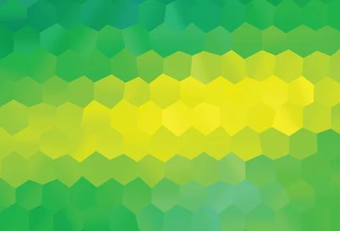 Light Green, Yellow vector pattern with colorful hexagons. Stock Illustration