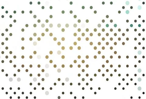 Light Green, Yellow vector pattern with spheres. イラスト素材