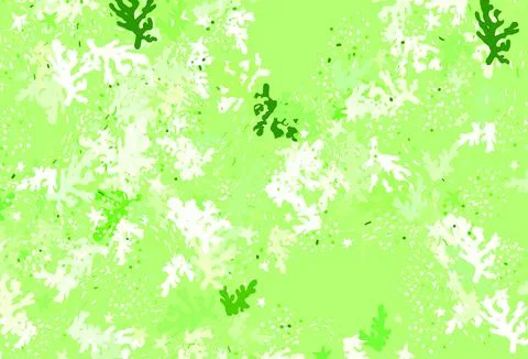 Light Green, Yellow vector pattern with random forms. 库存插图