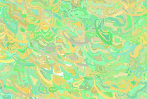 Light Green, Yellow vector pattern with wry lines. Illustrazione stock