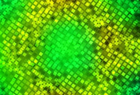 Light Green, Yellow vector pattern in square style. Illustrazione stock